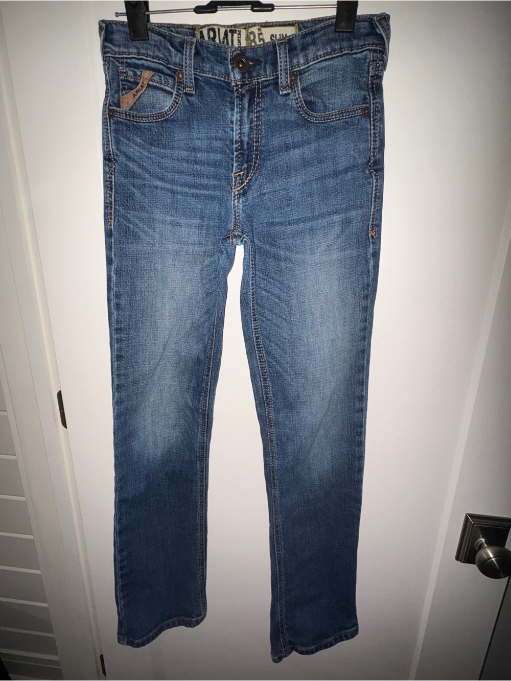 Ariat Denim B5 Paul slim straight jeans boy's sz 14 EUC